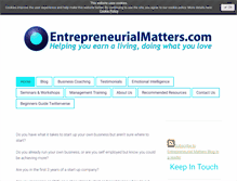 Tablet Screenshot of entrepreneurialmatters.com
